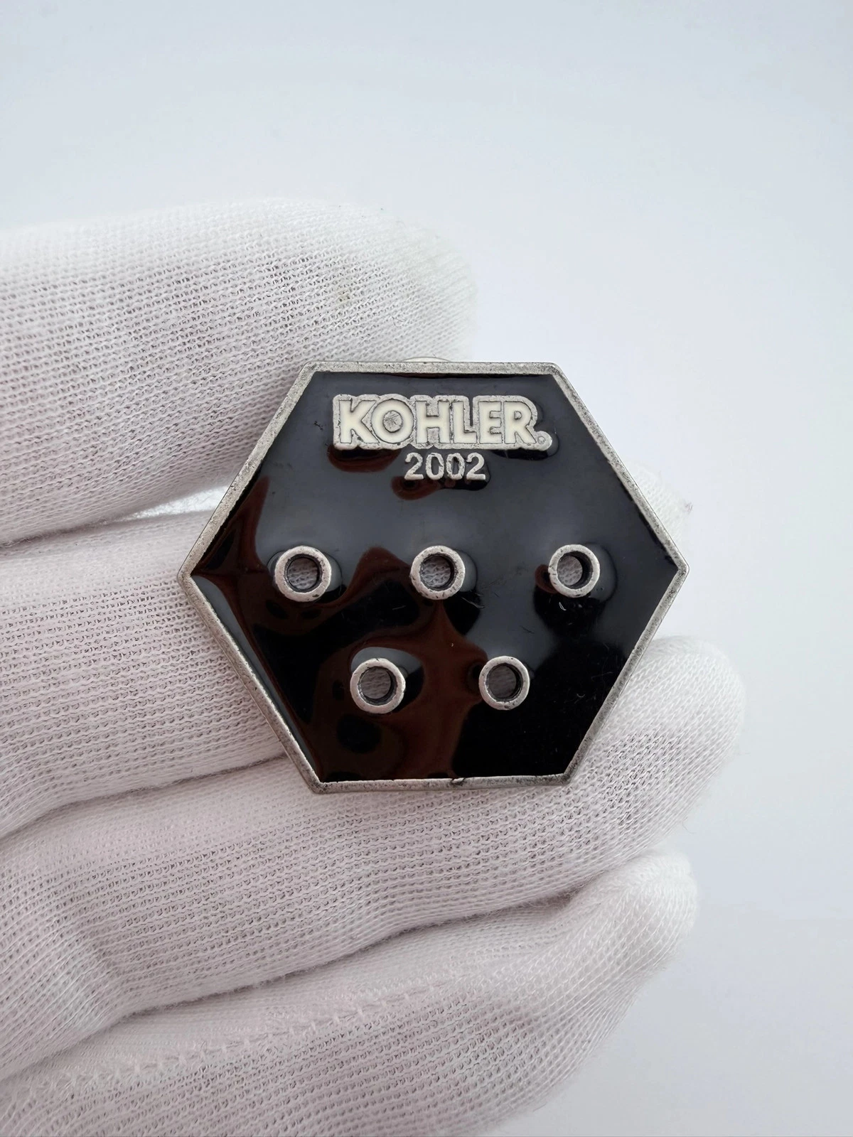 2002 Kohler Hexagon Backing Lapel Pin