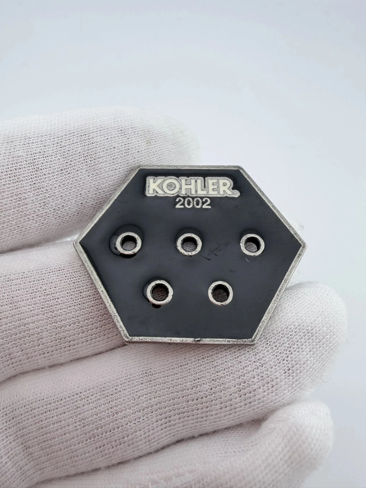 2002 Kohler Hexagon Backing Lapel Pin - Image 2