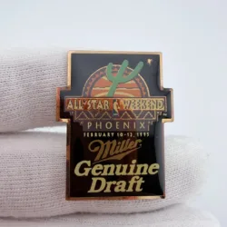 1995 NBA All-Star Weekend X Miller Genuine Draft Lapel Pin