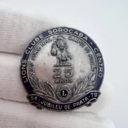 1979 Lions Clube Sorocaba - Centro Brazil 25 Years Convention Pin
