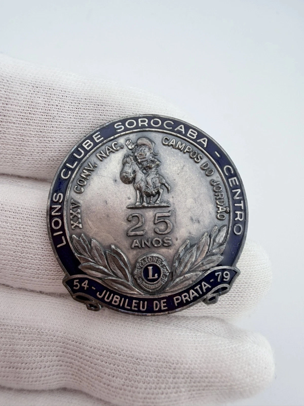 1979 Lions Clube Sorocaba - Centro Brazil 25 Years Convention Pin