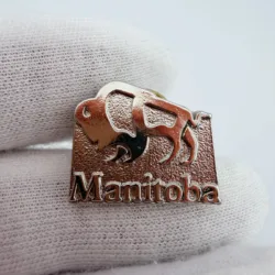 Manitoba Canada Buffalo Lapel Pin
