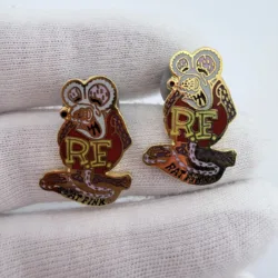 2 Rat Fink Lapel Pins - Hot Rod Icon