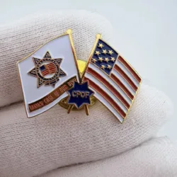 CPOF Correctional Peace Officers Foundation Taking Care of Our Own Flag Pin