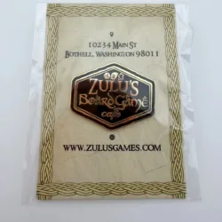 Zulu's Board Game Cafe Lapel Pin - Bothel Washington