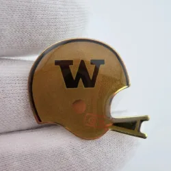 Vintage University of Washington Huskies Football Helmet Pin