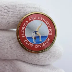 Florida AAU Amateur Athletic Union Gymnastics Elite Division Lapel Pin