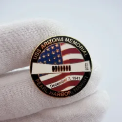 USS Arizona Memorial Pearl Harbor Hawaii Lapel Pin