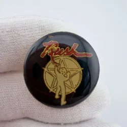 Vintage Rush Starman Lapel Pin - Canadian Rock Band - Dark Blue