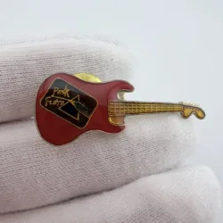 Vintage Pink Floyd Red Guitar Lapel Pin