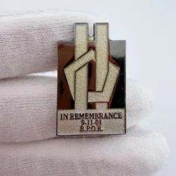 BPOE Elks 9/11/01 In Remembrance Twin Towers Lapel Pin