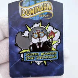 2014 MTG Dominaria Resort Squirrel Wrangler Stunt Spectacular Lapel Pin - Marks