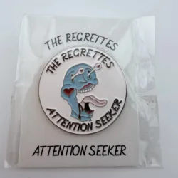 The Regrettes Attention Seeker Lapel Pin - Promotional Item