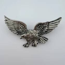 Vintage MM Limited Chicago Eagle Pin - Dual Clasp - 2.75" x 1.75"