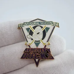 1993-1994 Disney Mighty Ducks Inaugural Season Lapel Pin by Peter David