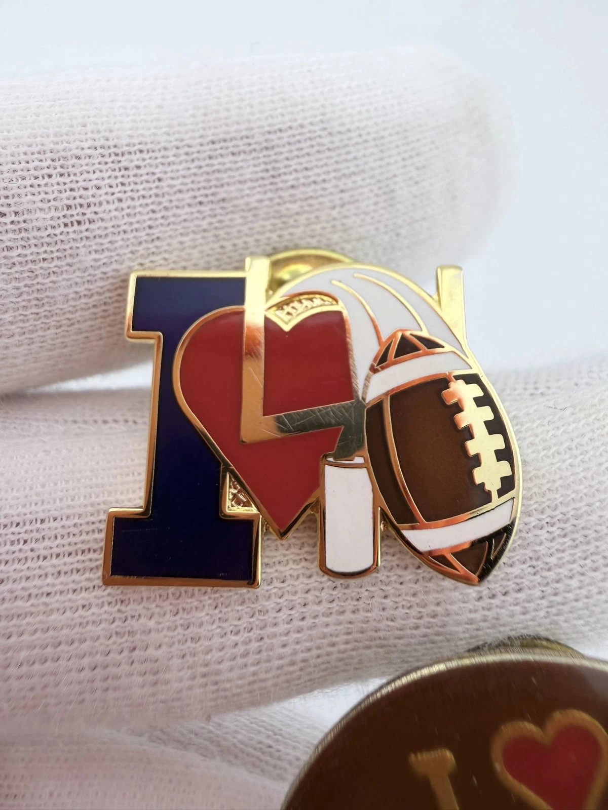 I Love Football Lapel Pins - Image 2