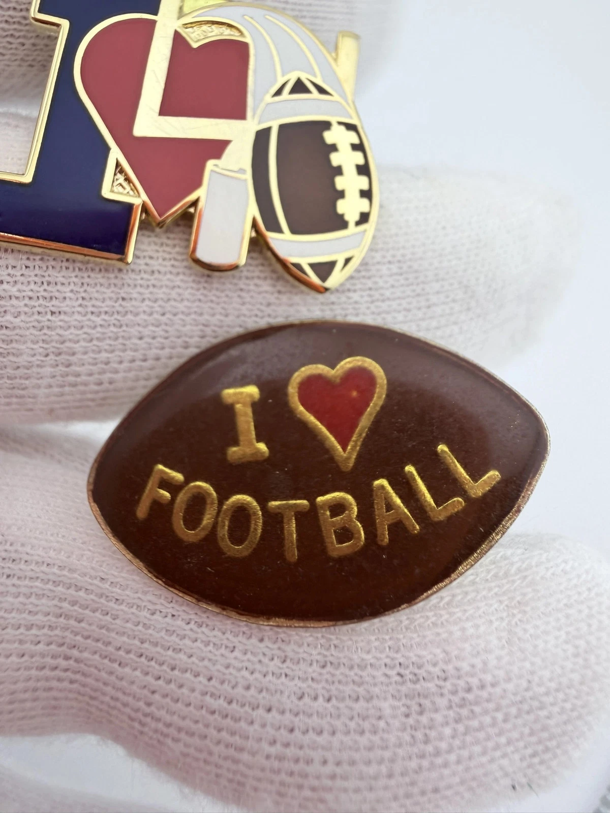 I Love Football Lapel Pins - Image 3