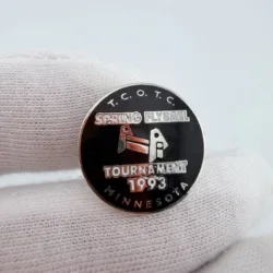 1993 TCOTC Twin Cities Obedience Training Club Spring Flyball Tournament Pin