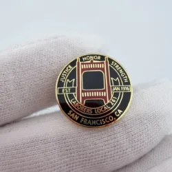 LIUNA Laborers Local 261 San Francisco, CA Lapel Pin - Golden Gate Bridge