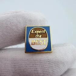 Unknown Vintage Expect The Best Marketing Campaign Lapel Pin