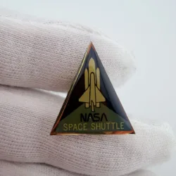 NASA Space Shuttle Triangular Lapel Pin - Tiny