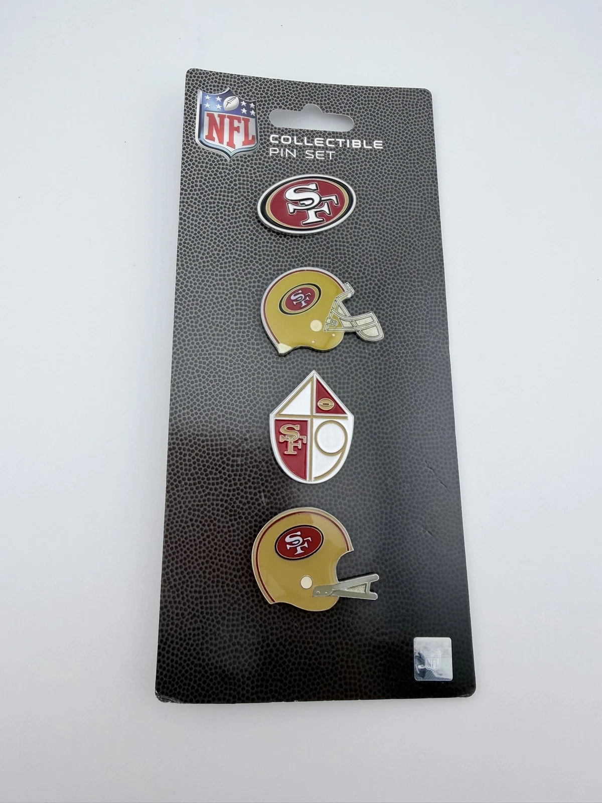 San Francisco 49ers 4 Pin Set - 2 Logo, 2 Helmet Pins