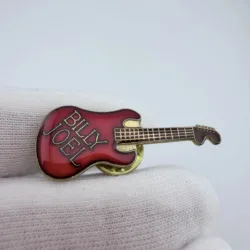 Alternative view of Vintage Billy Joel Guitar Lapel Pin