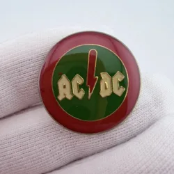 Vintage AC/DC Lapel Pin - Rock Band