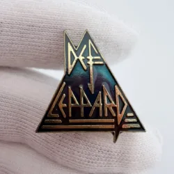 Alternative view of Vintage Def Leppard Lapel Pin - Rock Band