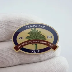 2009 Super Bowl XLIII Host Committee Lapel Pin - Tampa Bay