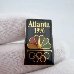 Vintage 1996 Atlanta Olympics NBC Peacock Lapel Pin