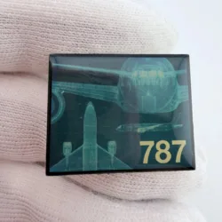 Boeing 787 Lapel Pin - Transparent Engineering View