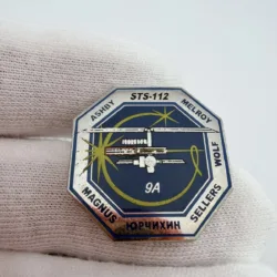 NASA Atlantis Space Shuttle STS-112 Lapel Pin - Authentic
