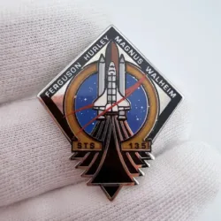NASA Atlantis Space Shuttle STS-135 Lapel Pin - Authentic