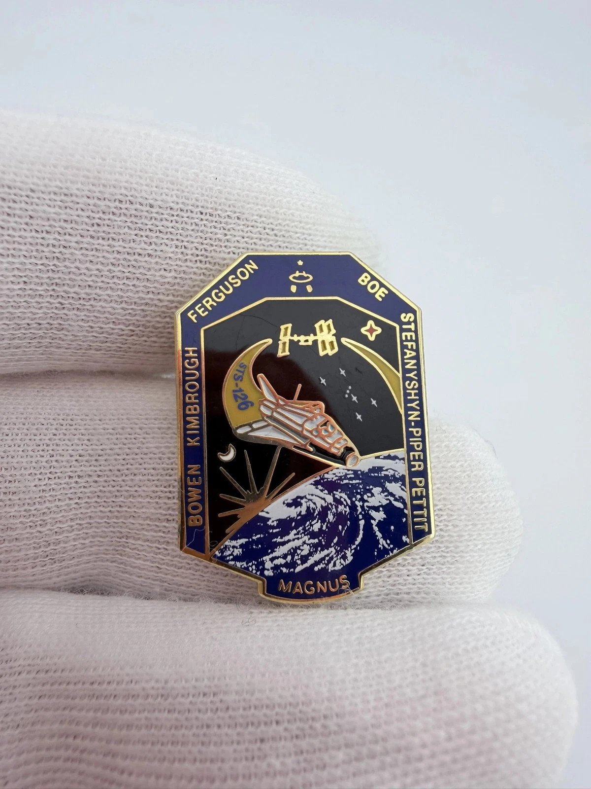 NASA Endeavour Space Shuttle STS-126 Lapel Pin