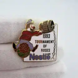 1993 Tournament Of Roses X Nestle Clown With Barrel Lapel Hat Pin