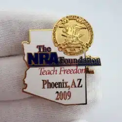 2009 The NRA Foundation Teach Freedom Phoenix Arizona Lapel Hat Pin