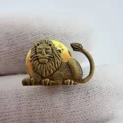 Unique Lion Figural Lapel Hat Pin