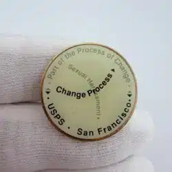 San Francisco California USPS Change Process Pin - Sexual Harassment